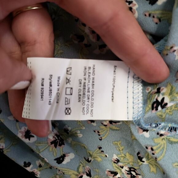 Suzanne Betro floral peplum blouse raw lace trim - Picture 2 of 7